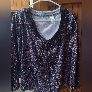 XL womans liz & Co long sleeve top